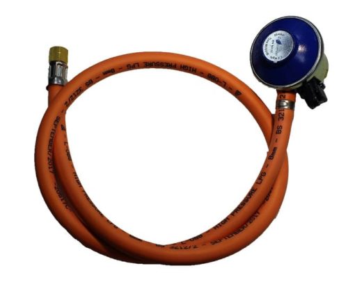 UK BBQ Kit — Butane 21mm Regulator, 1m Hose & 1/4” LH Thread Product Image