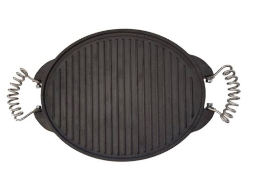 Cast Iron Reversible Griddle – Large Oval (inc. Nuts and Washers) Product Image