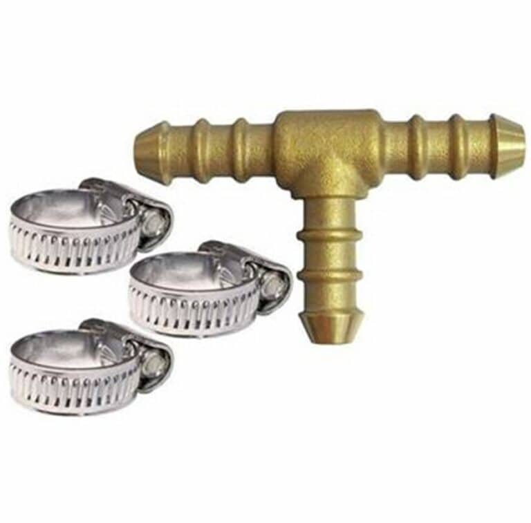 T SPLITTER WITH 3 WORM DRIVE CLIPS Gas Equipment Direct