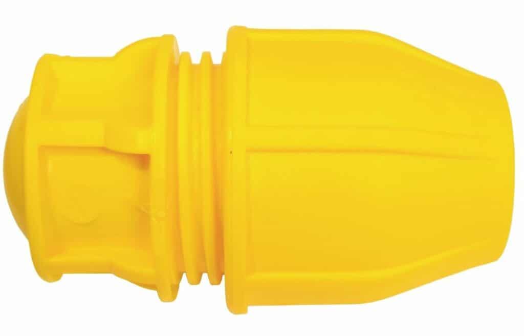20MM END CAPS MDPE YELLOW - Gas Equipment Direct