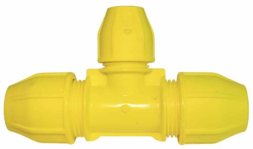 YELLOW MDPE 32MM X 25MM REDUCING TEE Product Image