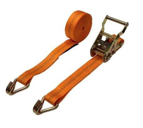 2 TON 50MM WIDE X 6M LONG RATCHET STRAPS – CLAW HOOK ENDS Product Image