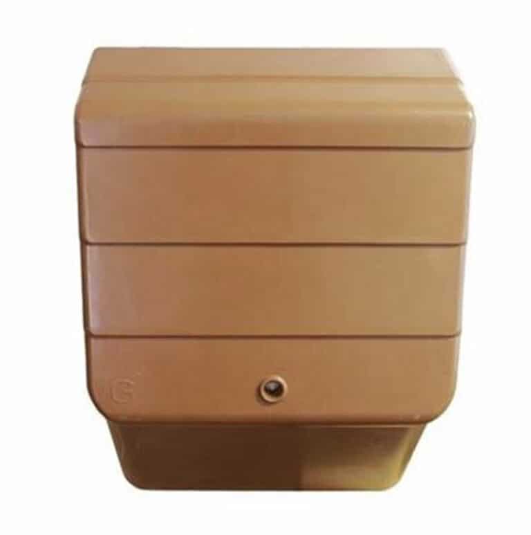 Upright Gas Meter Box (500mm x 385mm x 275mm) To Fit G4 or U6 Brown