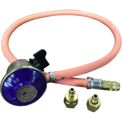 UNIVERSAL BUTANE CLIP-ON REGULATOR AND HOSE ASSEMBLY (UK BBQ’S) Product Image
