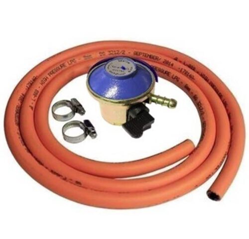 LOW PRESSURE CLIP ON BUTANE REGULATOR 21MM – 1.5KG/HR & 2M HOSE KIT Product Image