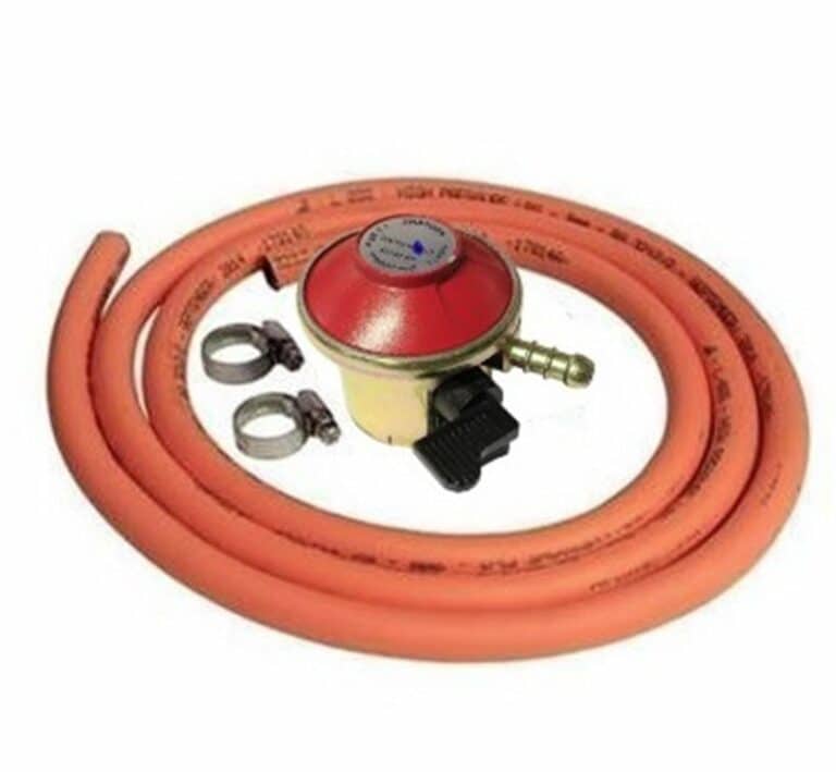 LOW PRESSURE CLIPON PROPANE REGULATOR 27MM 1.5KG/HR & 2M HOSE KIT