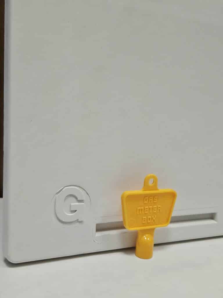 Gas Meter Box Door Replacement Mk2 Recessed Cavity (550mm x 382mm) White Gas Equipment