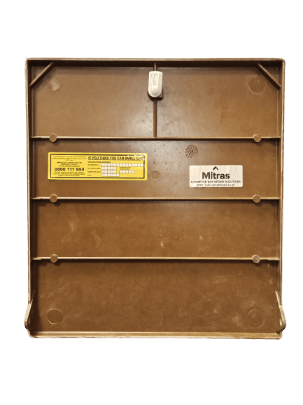 Brown Gas Meter Box Lid - Rear
