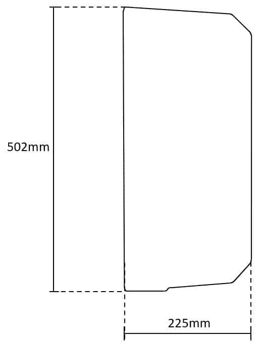 Side dimensions