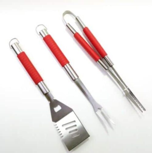 3 PCS S/S WITH TPR HANDLE BBQ ACCESSORIES SET Product Image