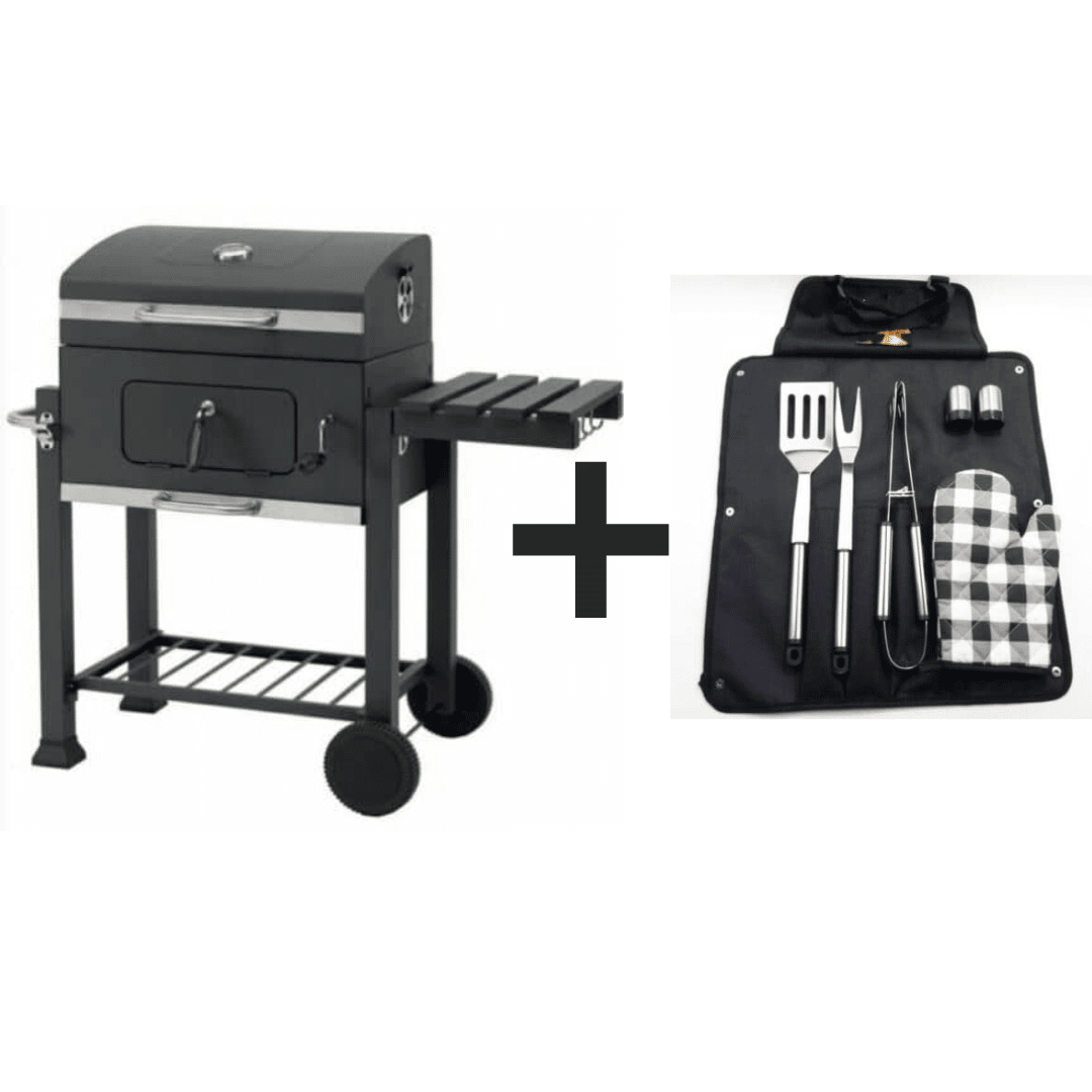 Duplikering Janice han Luxury Free Standing BBQ + 7 Piece BBQ Accessories Set - Gas Equipment  Direct