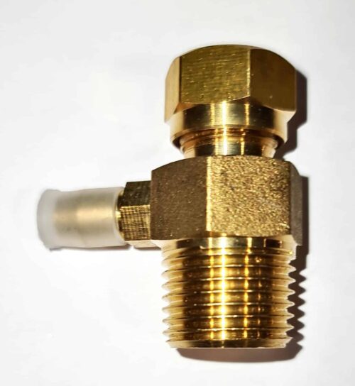 Copper Compression Adaptor – 10mm to ½” Male BSPT With Test Points Product Image